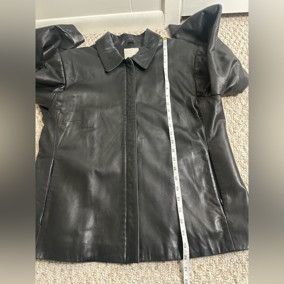 Anne Klein Classic Black 100% Leather Women's Jacket size XL - Picture 5 of 9